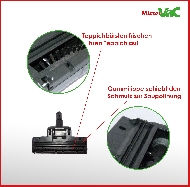 MisterVac Bodendüse Turbodüse Turbobürste kompatibel mit AEG VX9-2-ÖKO 850w image 2
