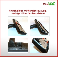 MisterVac Boquilla de suelo conmutable adecuada para Einhell Royal Inox 1450 WA image 2