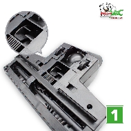 MisterVac Brosse de sol – brosse Turbo compatible avec Moulinex Compact 1350 electronic Typ W4 image 2