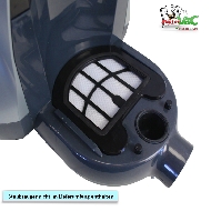 MisterVac 3x Motorschutzfilter kompatibel mit Black & Decker BXVML700E image 2